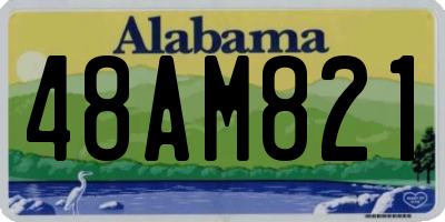 AL license plate 48AM821