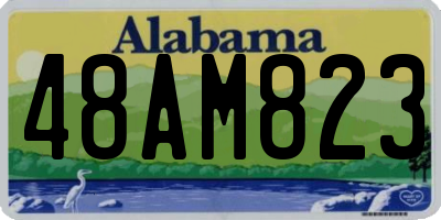 AL license plate 48AM823