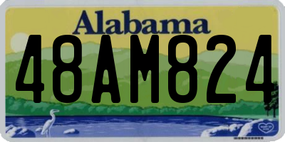 AL license plate 48AM824