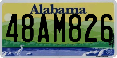 AL license plate 48AM826