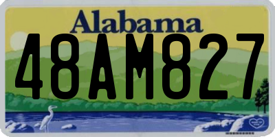 AL license plate 48AM827