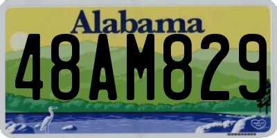 AL license plate 48AM829