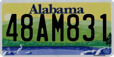 AL license plate 48AM831