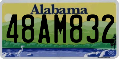 AL license plate 48AM832