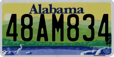 AL license plate 48AM834