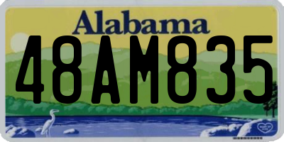 AL license plate 48AM835