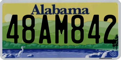 AL license plate 48AM842