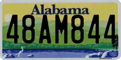 AL license plate 48AM844