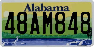 AL license plate 48AM848