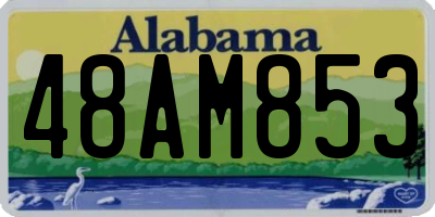 AL license plate 48AM853