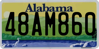 AL license plate 48AM860