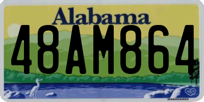 AL license plate 48AM864