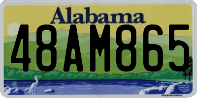 AL license plate 48AM865