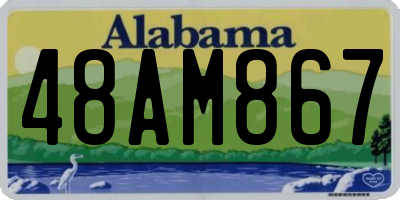 AL license plate 48AM867