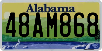 AL license plate 48AM868