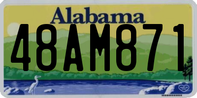 AL license plate 48AM871