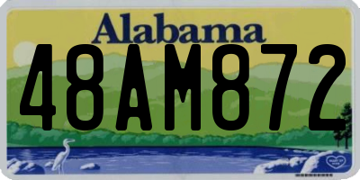 AL license plate 48AM872