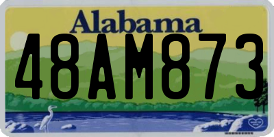 AL license plate 48AM873