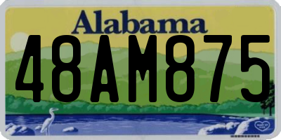 AL license plate 48AM875