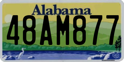 AL license plate 48AM877