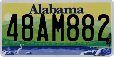 AL license plate 48AM882