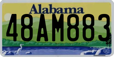 AL license plate 48AM883