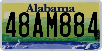 AL license plate 48AM884