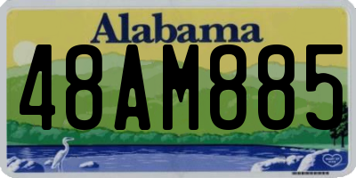 AL license plate 48AM885