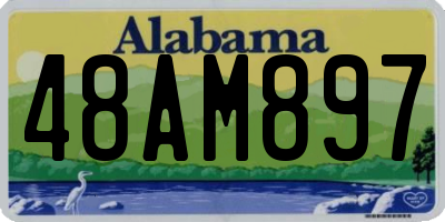 AL license plate 48AM897