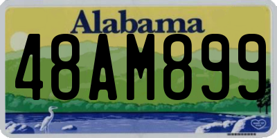 AL license plate 48AM899