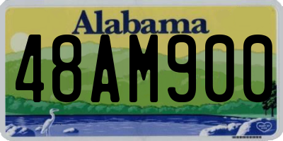 AL license plate 48AM900