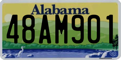 AL license plate 48AM901