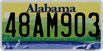 AL license plate 48AM903
