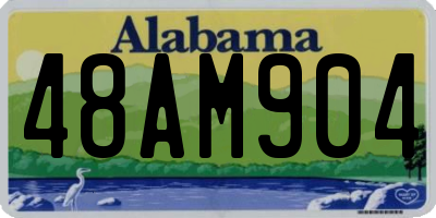 AL license plate 48AM904