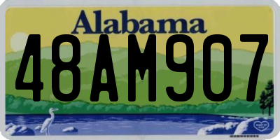 AL license plate 48AM907