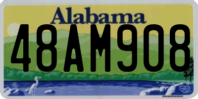 AL license plate 48AM908
