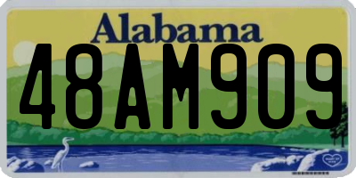 AL license plate 48AM909