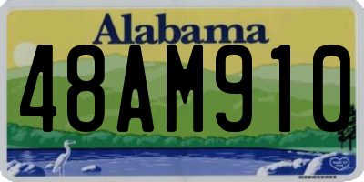 AL license plate 48AM910