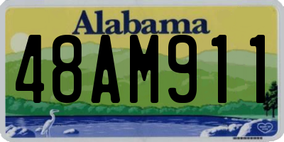 AL license plate 48AM911