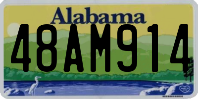 AL license plate 48AM914