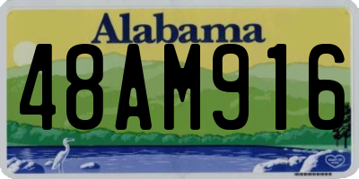 AL license plate 48AM916