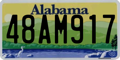 AL license plate 48AM917