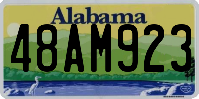 AL license plate 48AM923