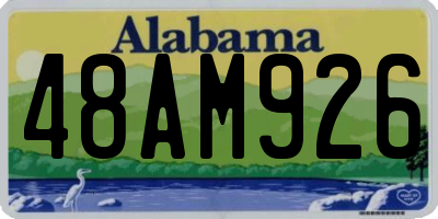 AL license plate 48AM926