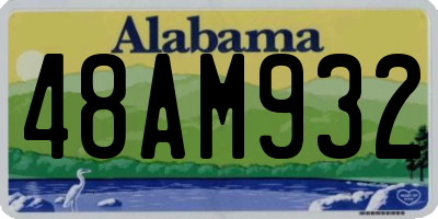 AL license plate 48AM932