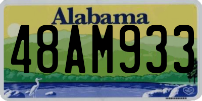 AL license plate 48AM933