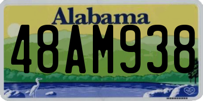 AL license plate 48AM938