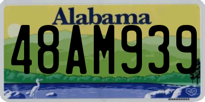 AL license plate 48AM939