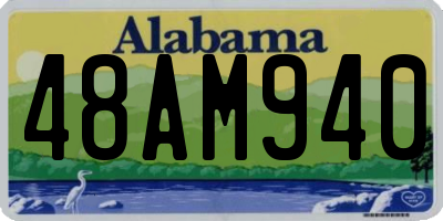 AL license plate 48AM940