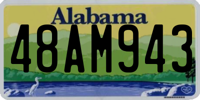 AL license plate 48AM943